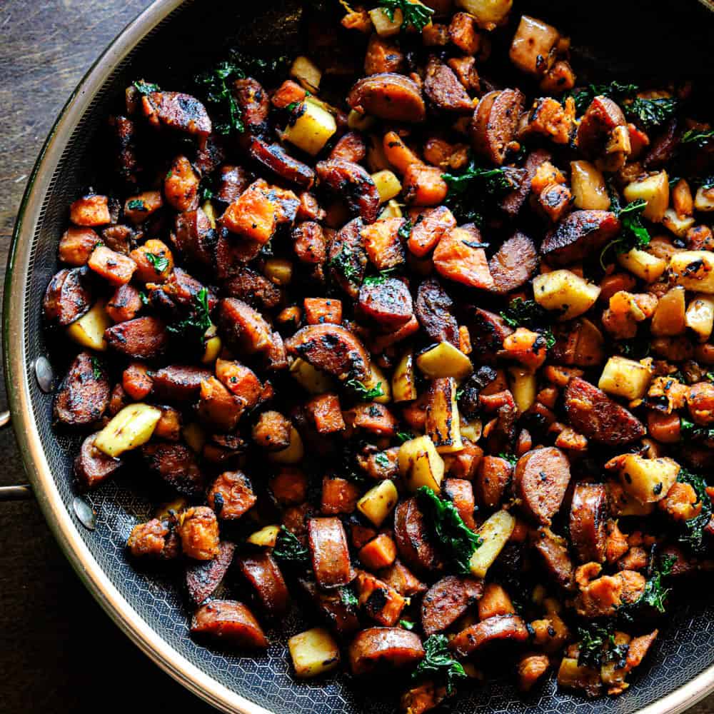 Achieve Savory-Sweet Perfection: Sweet Potato Apple Sausage Hash